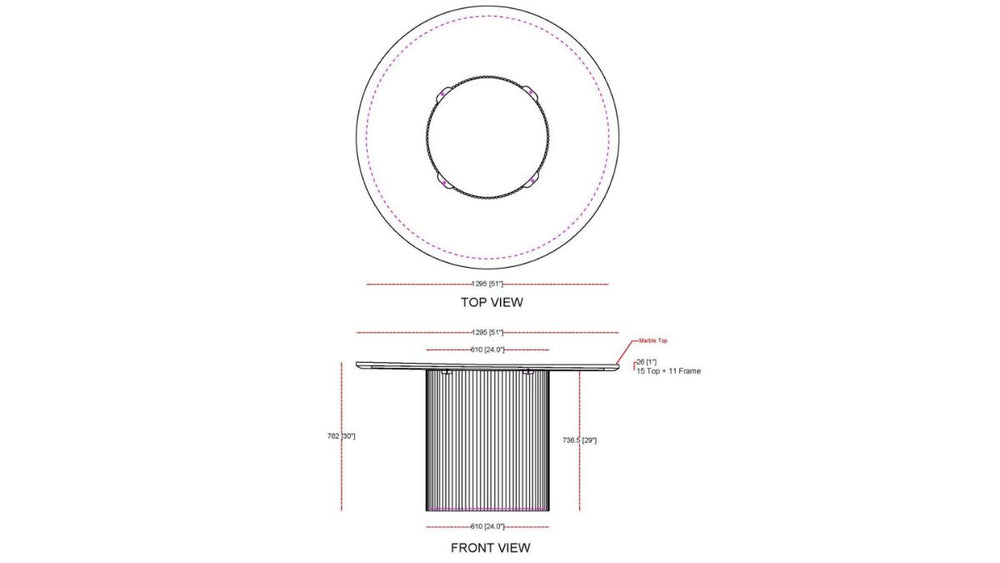 WORLDWIDE HOME FURNISHINGS JILSA DINING TABLE