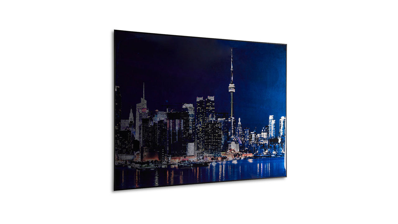 Toronto Skyline Acrylic Painting