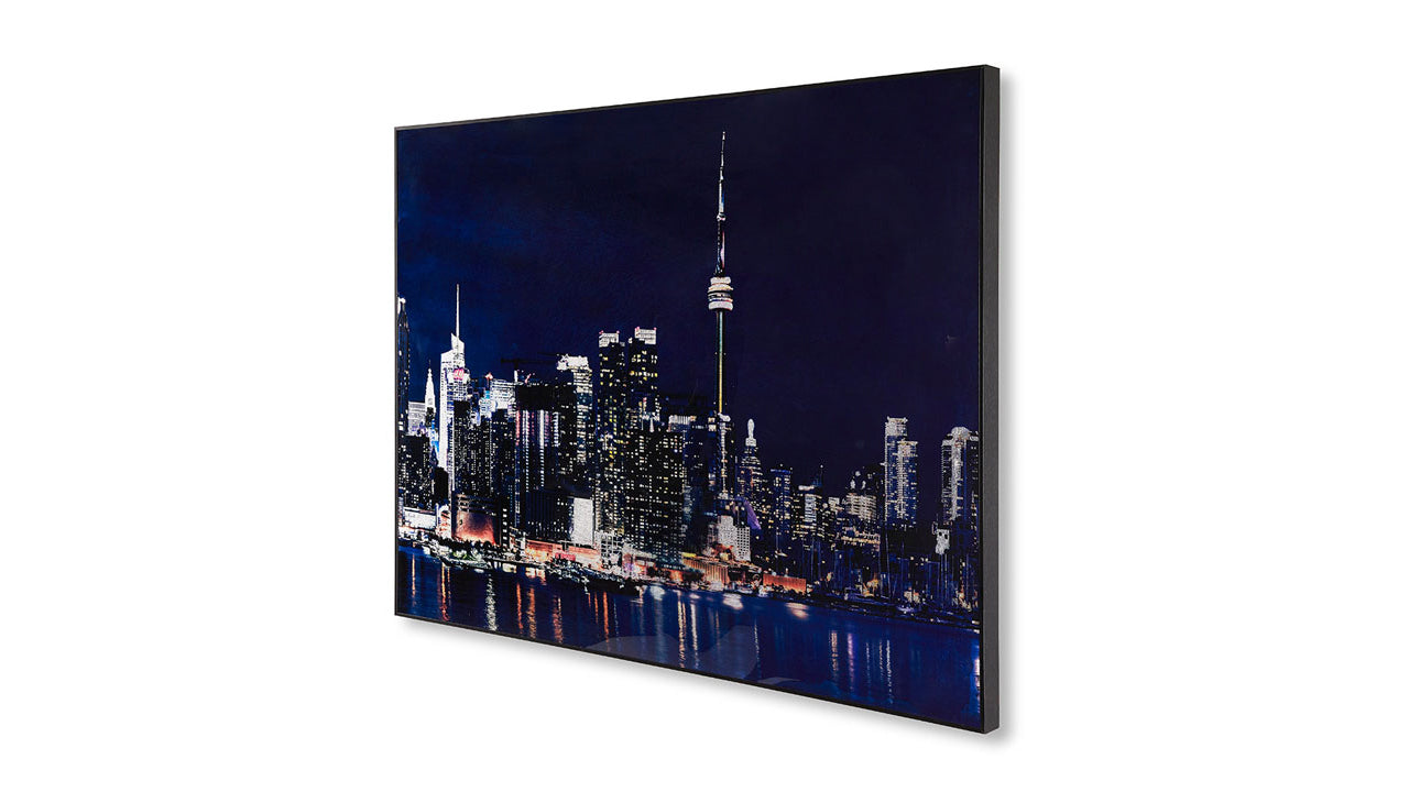 Toronto Skyline Acrylic Painting