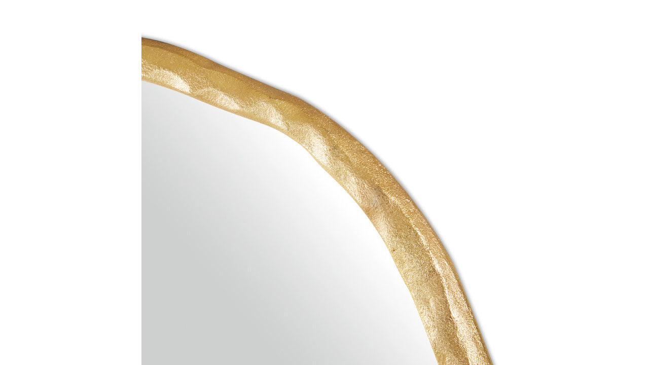 Organic Wall Mirror: Gold