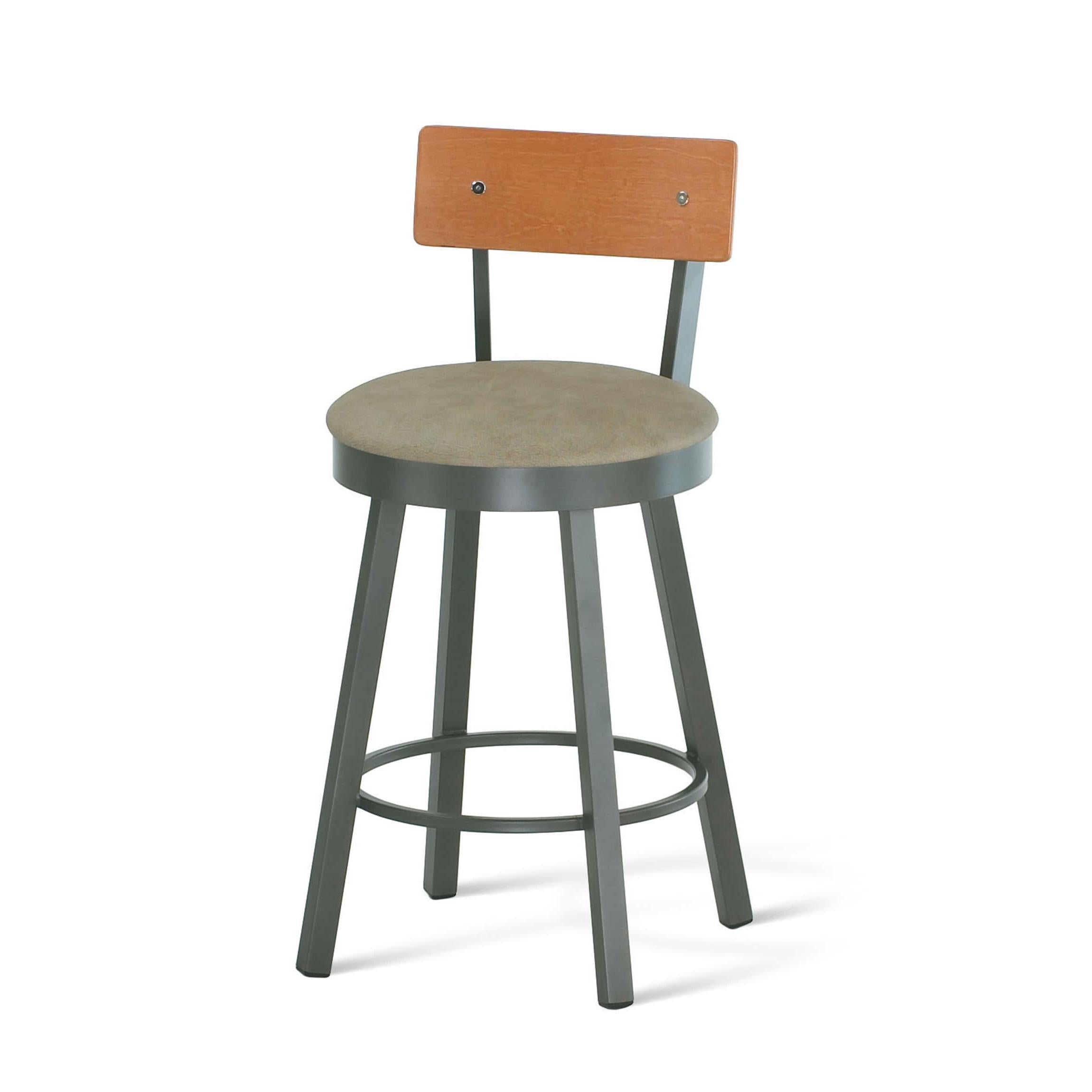  Amisco Lauren Pub Height Stool 40293-30_57-D1-83 IMAGE 1