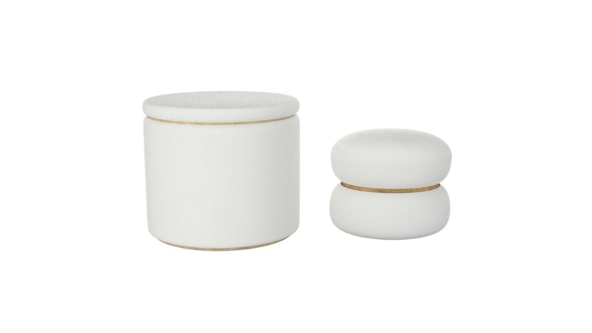 CECILY ROUND STORAGE OTTOMAN (SET OF 2)