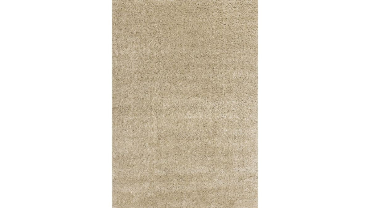 Pascal Beige Comfort Shag Rug Oval