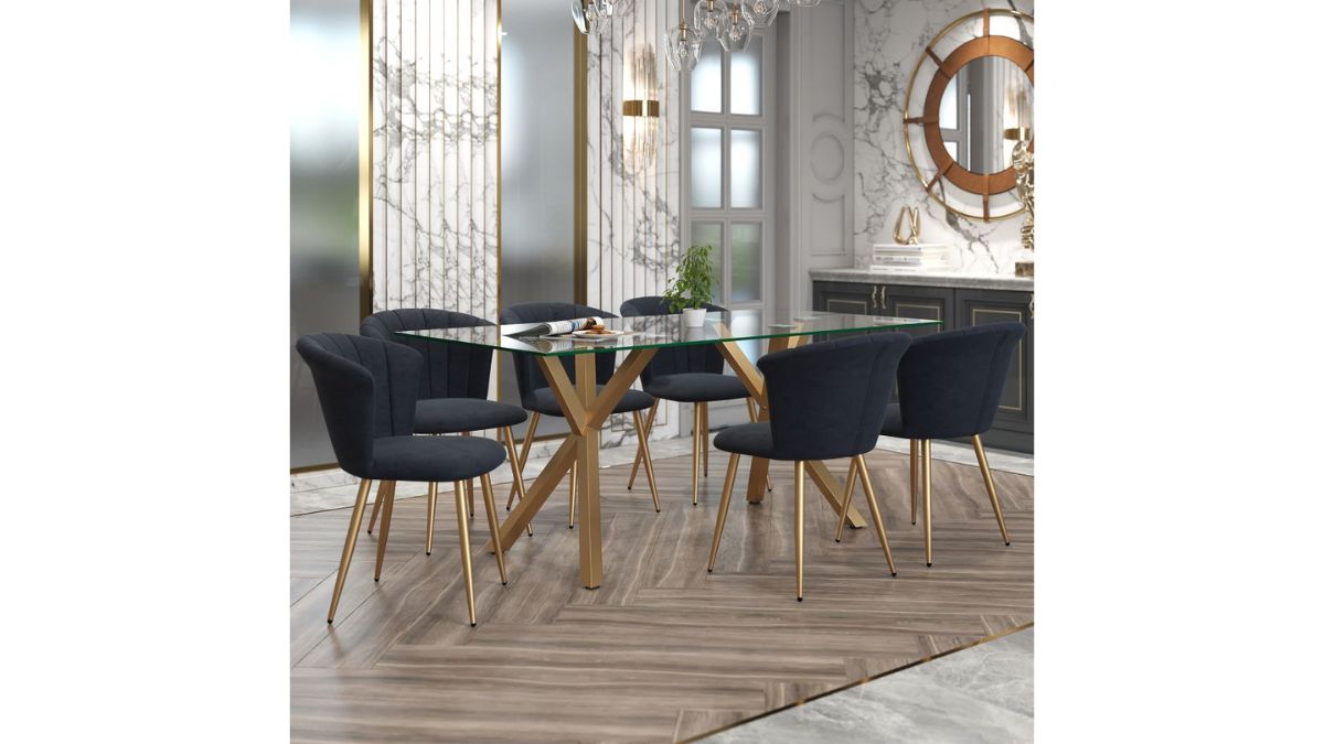 STARK/ORCHID 7PC DINING SET