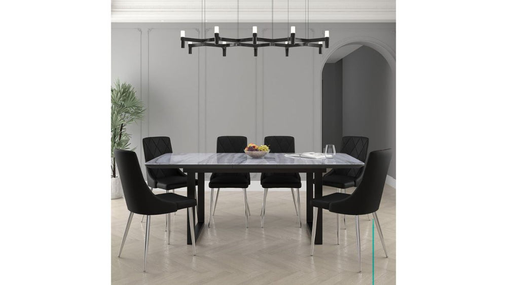 WORLDWIDE HOME FURNISHINGS GAVIN/DEVO 7PC DINING SET
