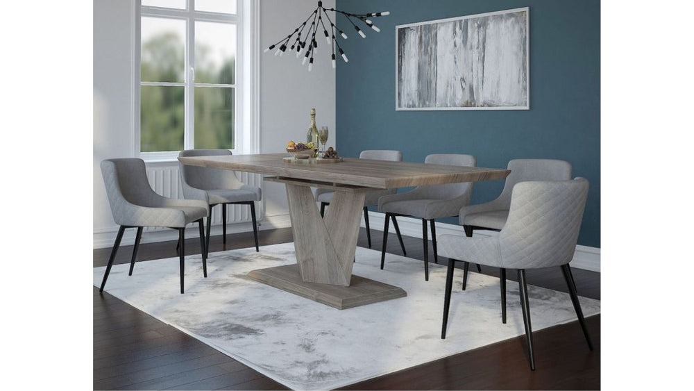 Worldwide Home Furnishings ECLIPSE/BIANCA 7PC DINING SET