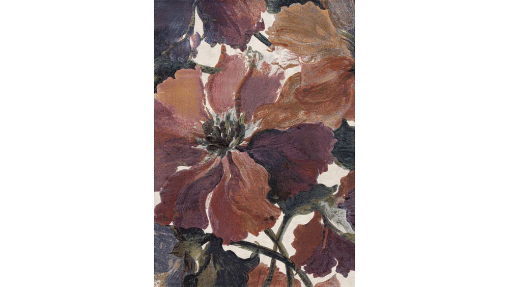 Aurora Pink Orange Purple Floral Rug
