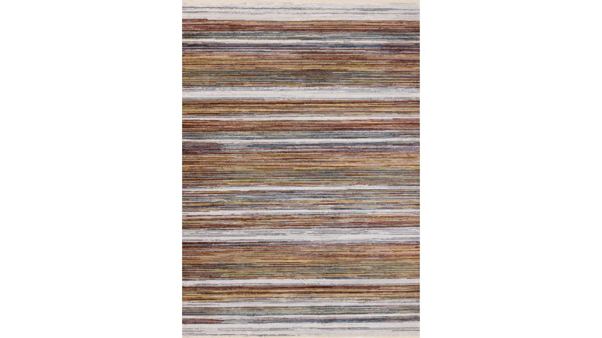 Marisa Multicolour Striped Plush Rug