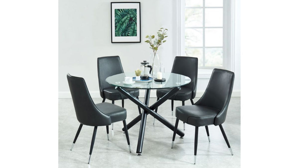 WORLDWIDE HOME FURNISHINGS SUZETTE/SILVANO 5PC DINING SET