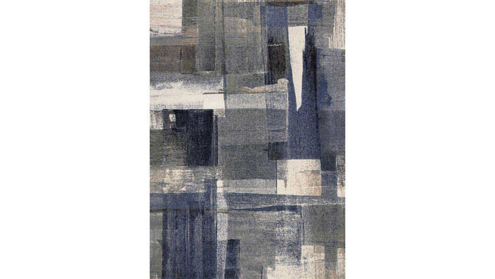 Aurora Blue Green Orange White Distressed Paint Strokes