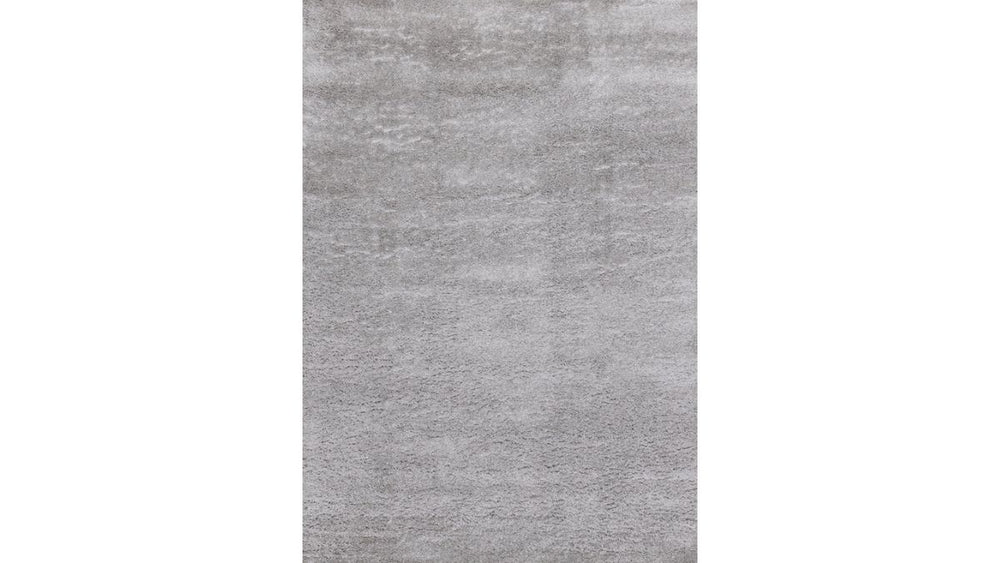 Pascal Light Grey Comfort Shag Rug Oval