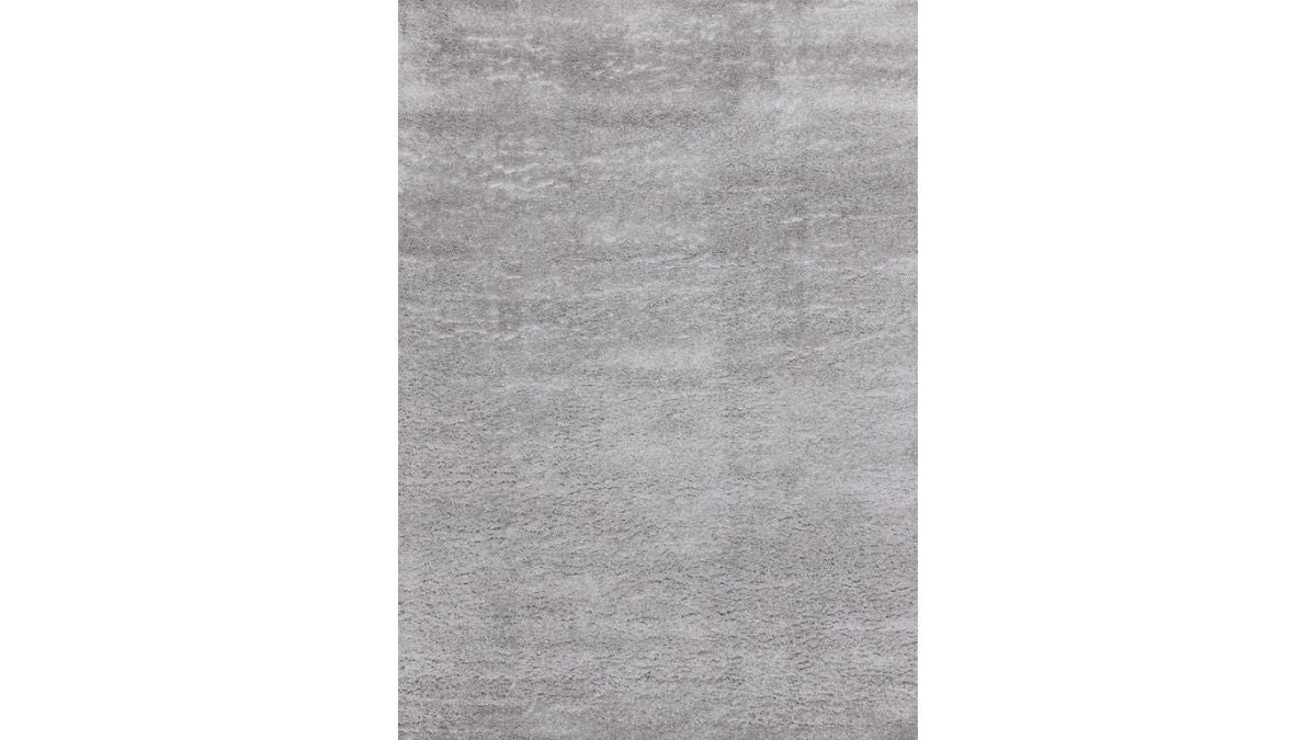 Pascal Light Grey Comfort Shag Rug Oval