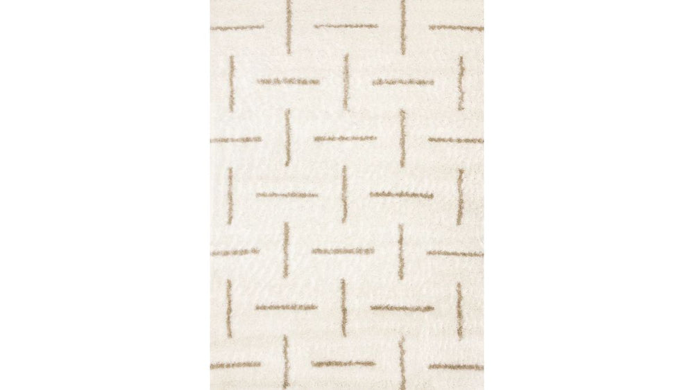 Pascal Cream Beige Scattered Lines Rug