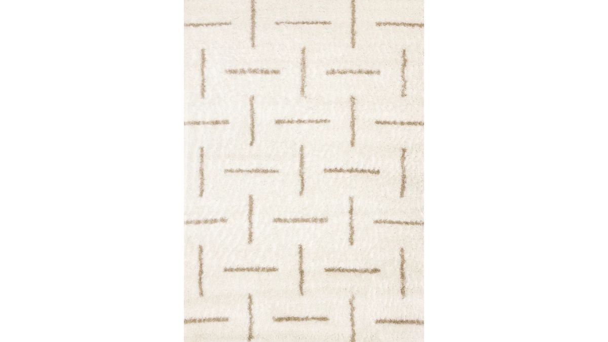 Pascal Cream Beige Scattered Lines Rug