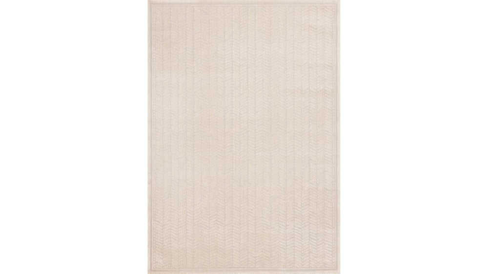 Ellington Cream Herringbone Columns Rug