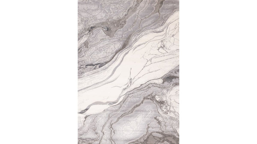 Emory Grey White Marble Design Rug
