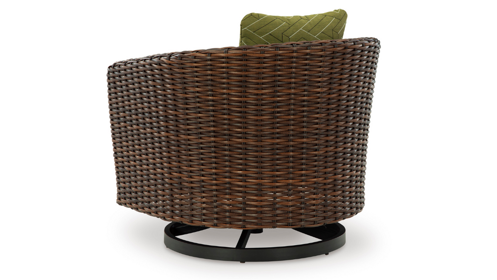 HORIZON HALL OUTDOOR SWIVEL LOUNGE CHAIR WITH CUSHION