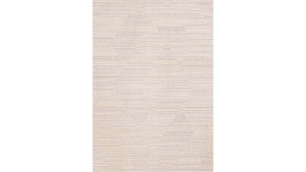 Ellington Beige Subtle Diamond Pattern Rug, 5'3" x 7'7"