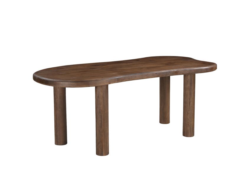 Zaloa Organic Dining Table, 78" in Dark Walnut