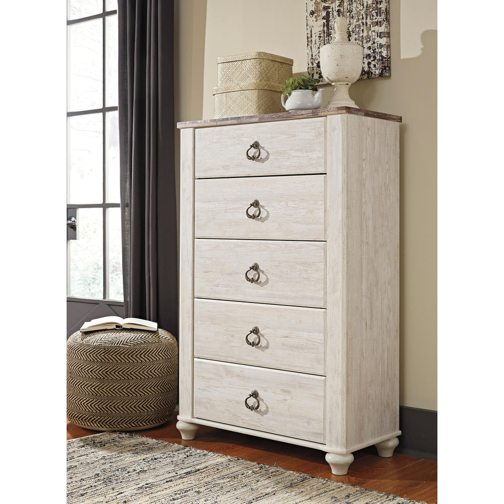  Signature Design by Ashley Willowton B267B34 8 pc Queen Panel Bedroom Set IMAGE 4