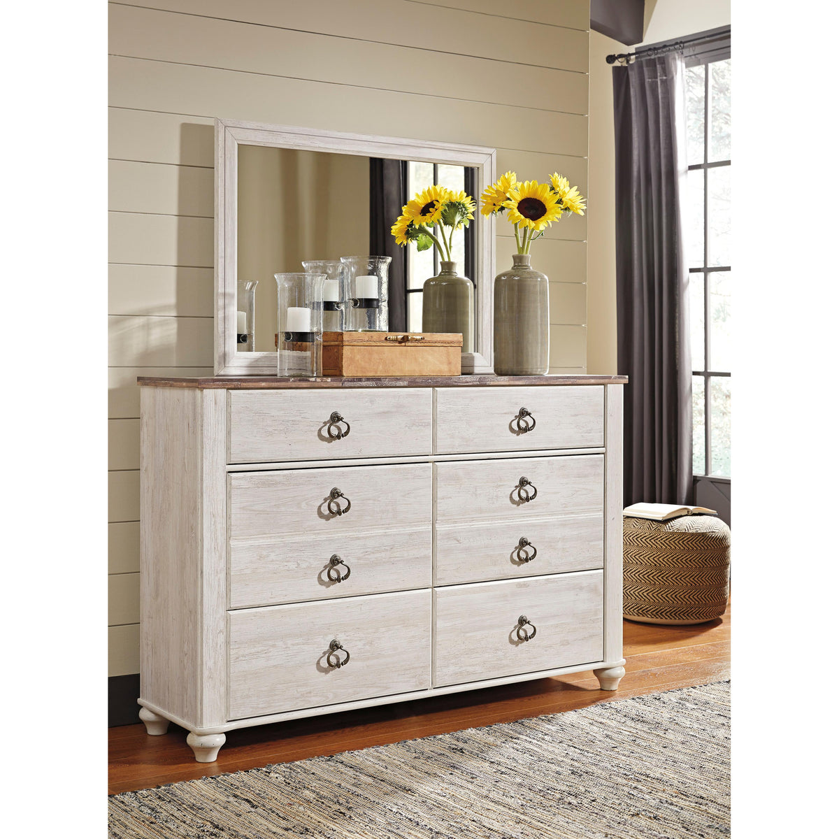  Signature Design by Ashley Willowton B267B38 6 pc King Panel Bedroom Set IMAGE 3