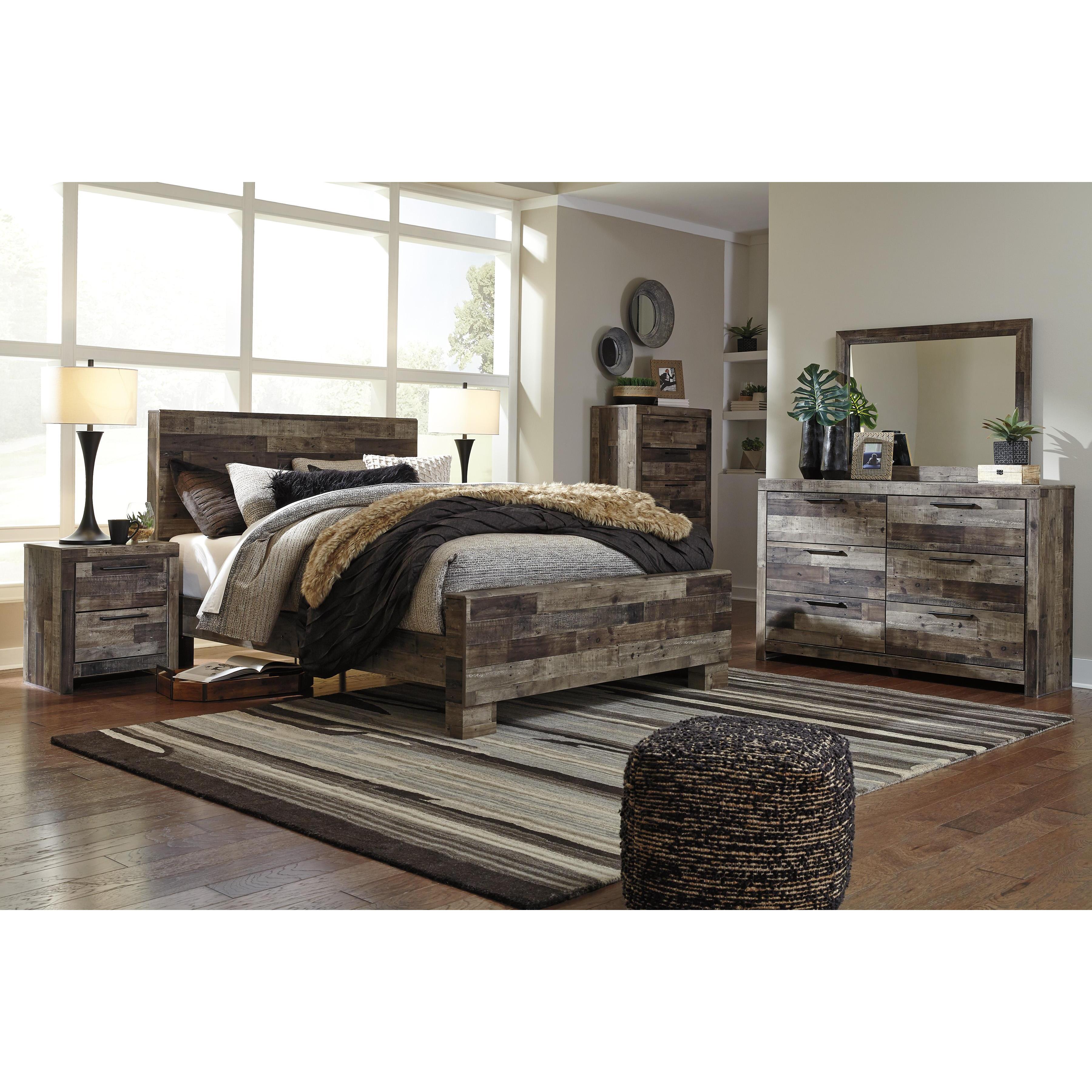  Benchcraft Derekson B200B40 6 pc Queen Panel Bedroom Set IMAGE 1