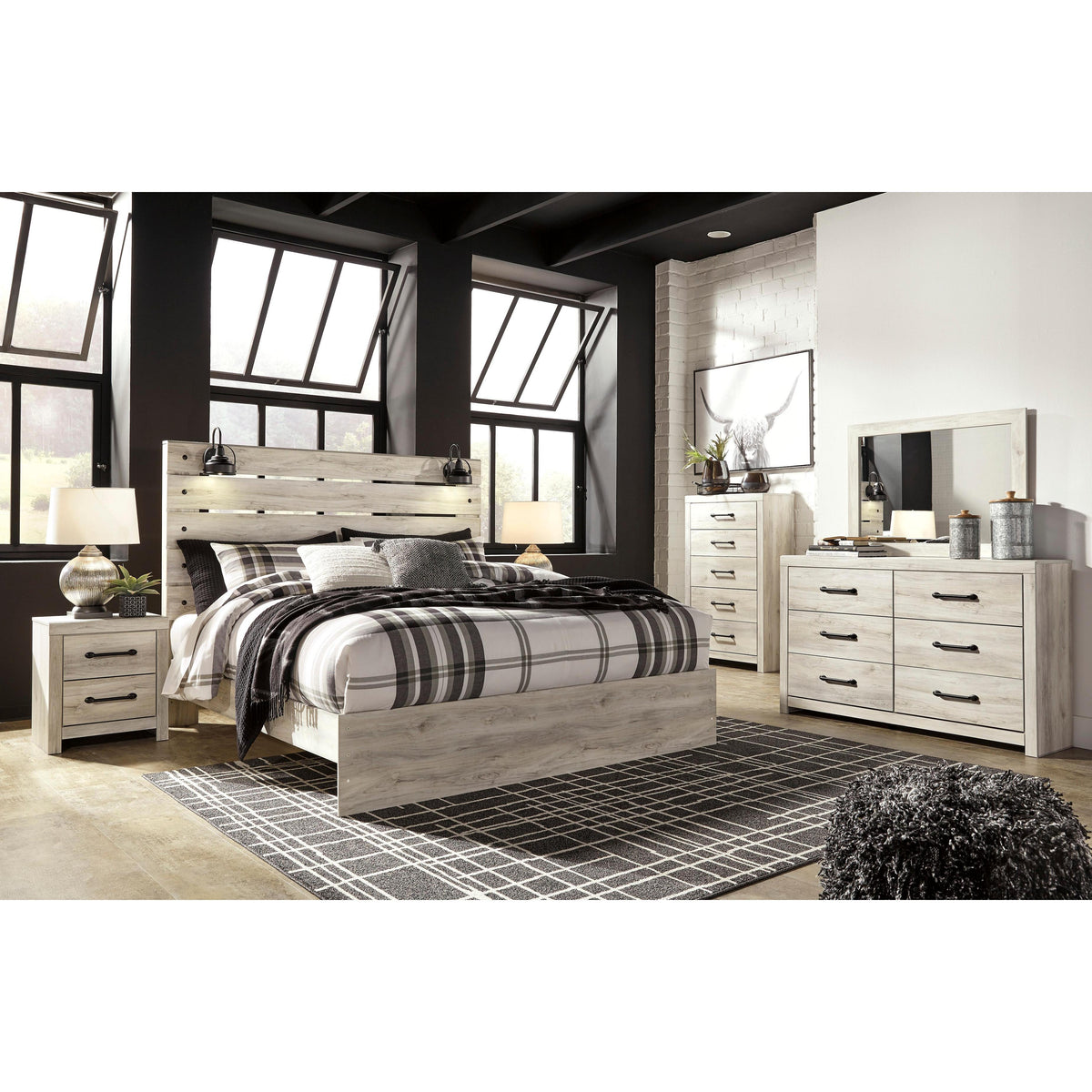  Signature Design by Ashley Cambeck B192B54 6 pc King Panel Bedroom Set IMAGE 1