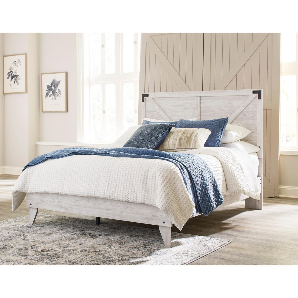  Signature Design by Ashley Shawburn EB4121 4 pc Full Platform Bedroom Set IMAGE 2