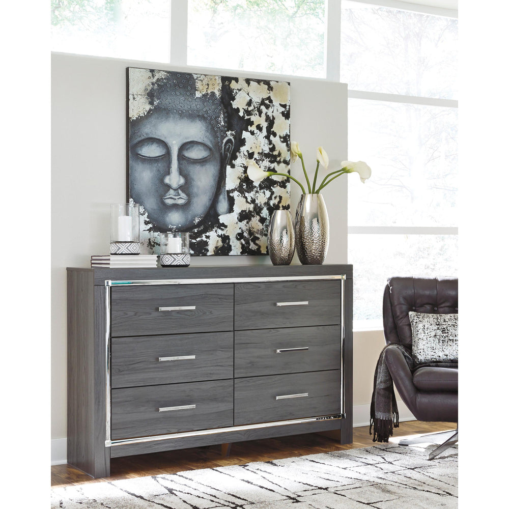  Signature Design by Ashley Lodanna B214 6 pc Queen Panel Bedroom Set IMAGE 3