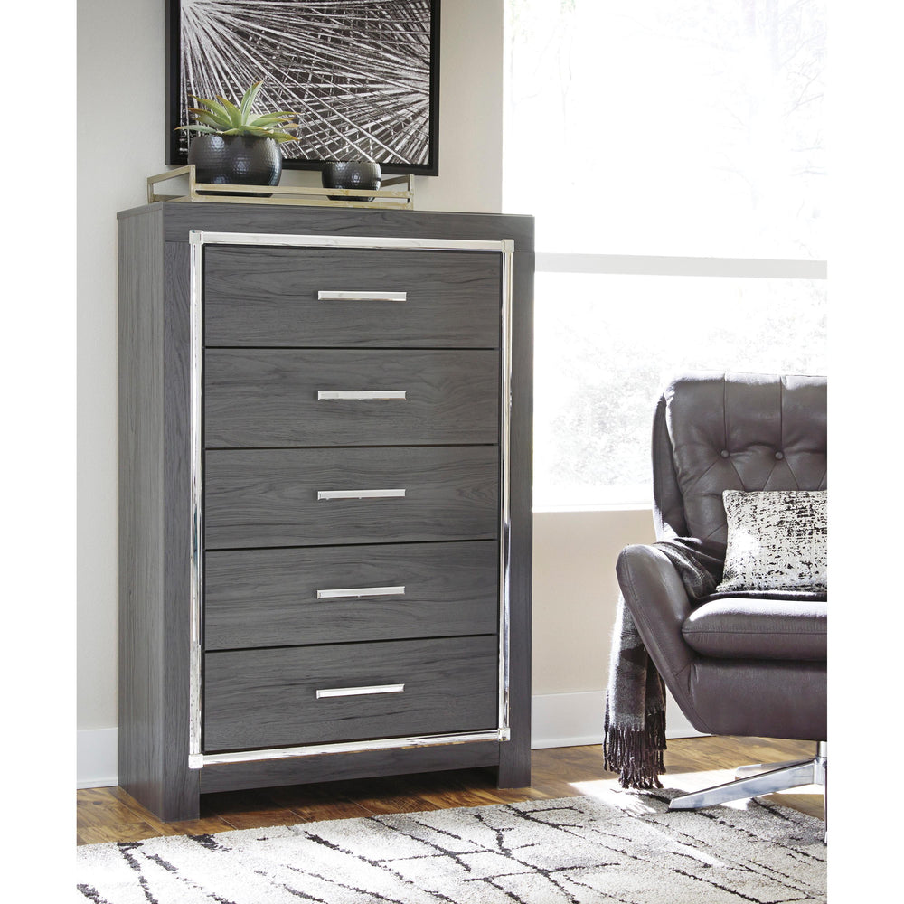  Signature Design by Ashley Lodanna B214 6 pc Queen Panel Bedroom Set IMAGE 4