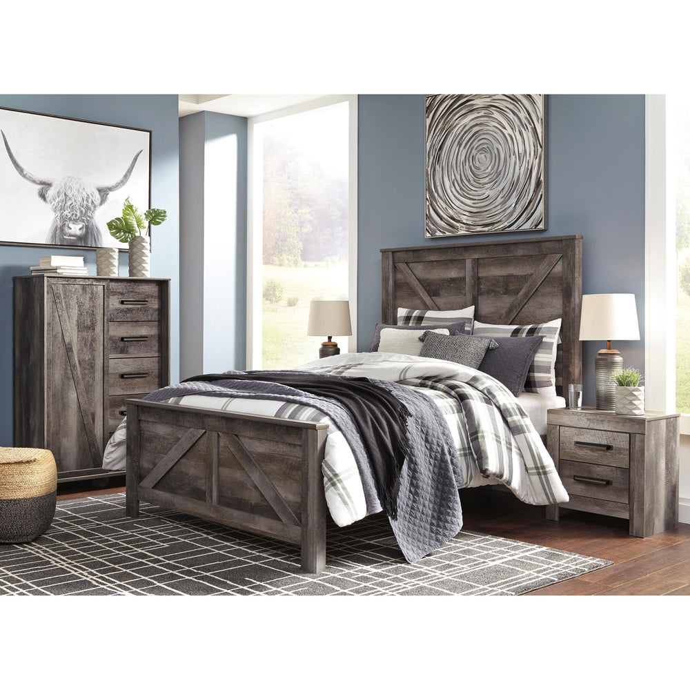  Signature Design by Ashley Wynnlow B440 6 pc King Crossbuck Panel Bedroom Set IMAGE 2