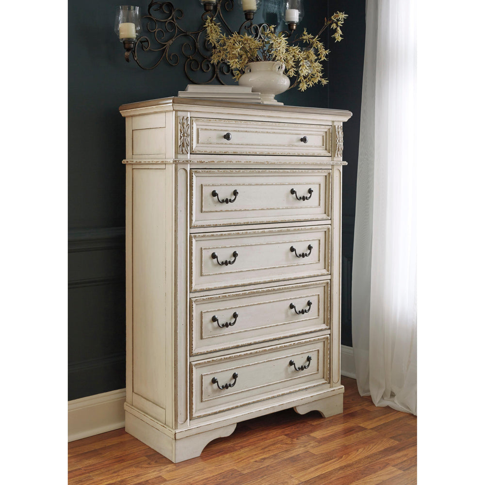  Signature Design by Ashley Realyn B743B61 8 pc Queen Upholstered Panel Bedroom Set IMAGE 5