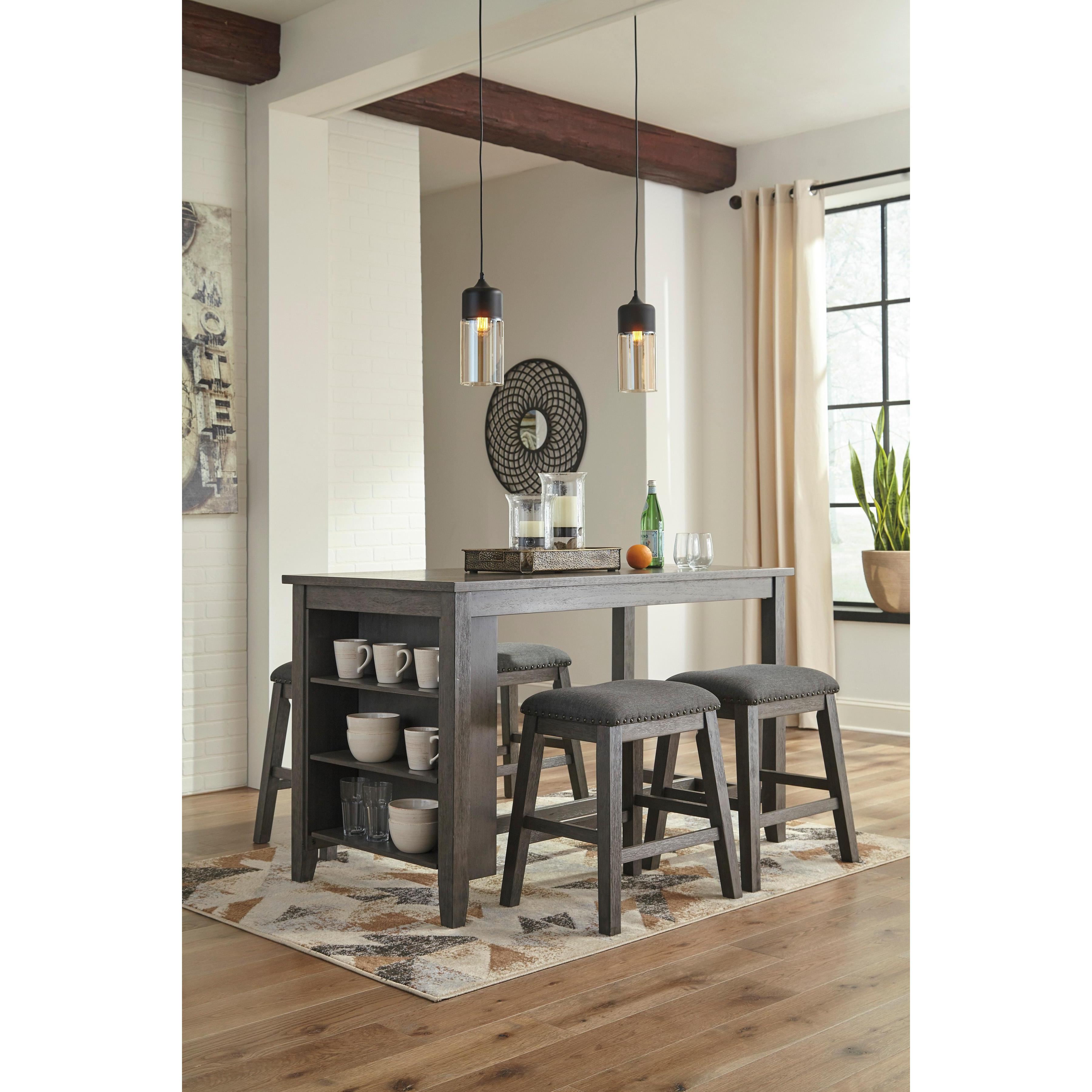  Signature Design by Ashley Caitbrook D388D3 5 pc Counter Height Dining Set IMAGE 1