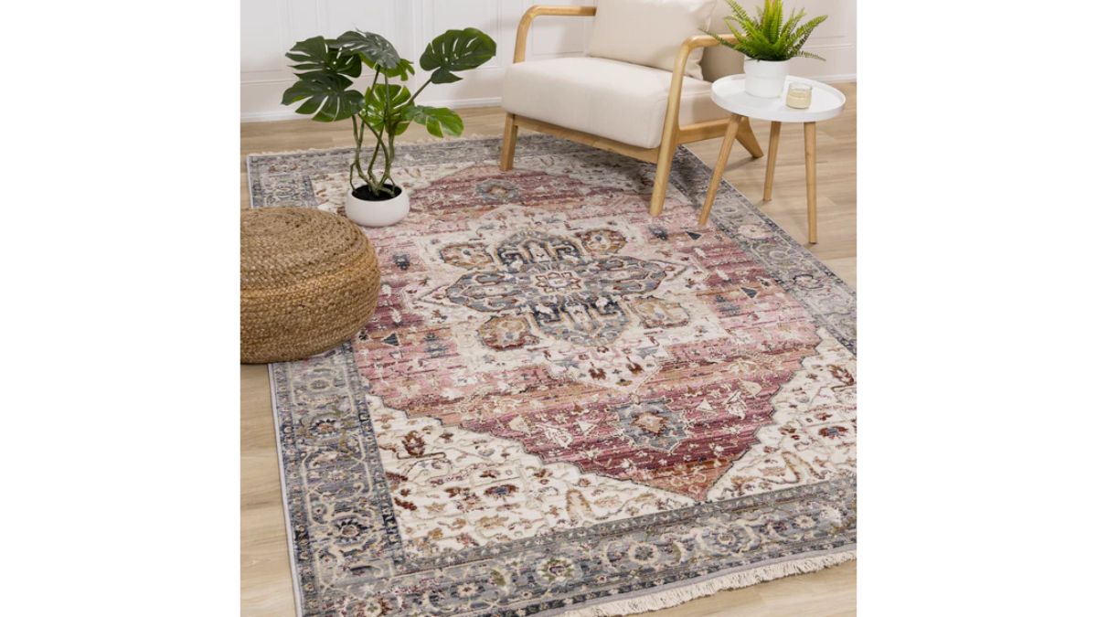 Breeze Cream Brown Grey Robust Triangle Rug