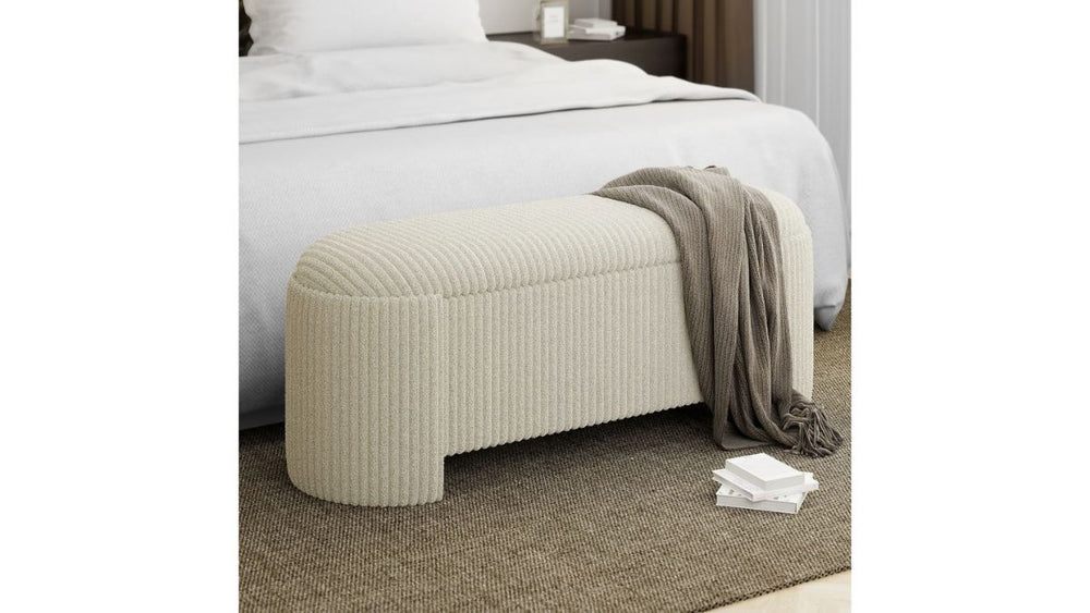 WORLDWIDE HOME FURNISHINGS CYBIL STORAGE OTTOMAN