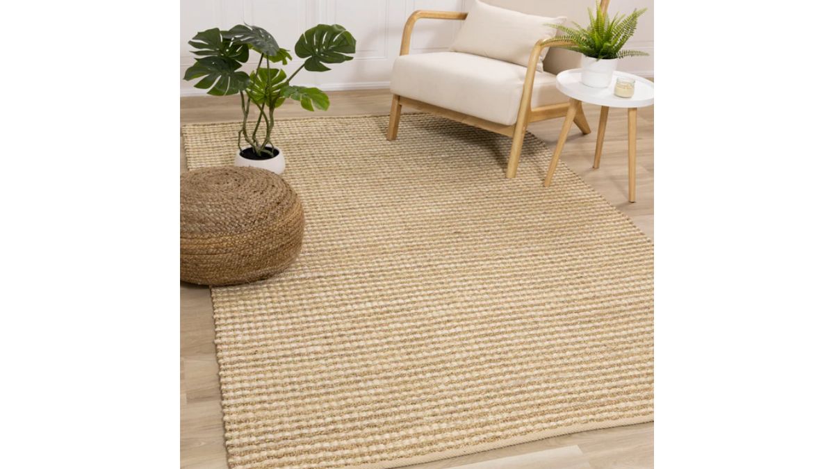 Naturals Beige Intricate Weave Rug