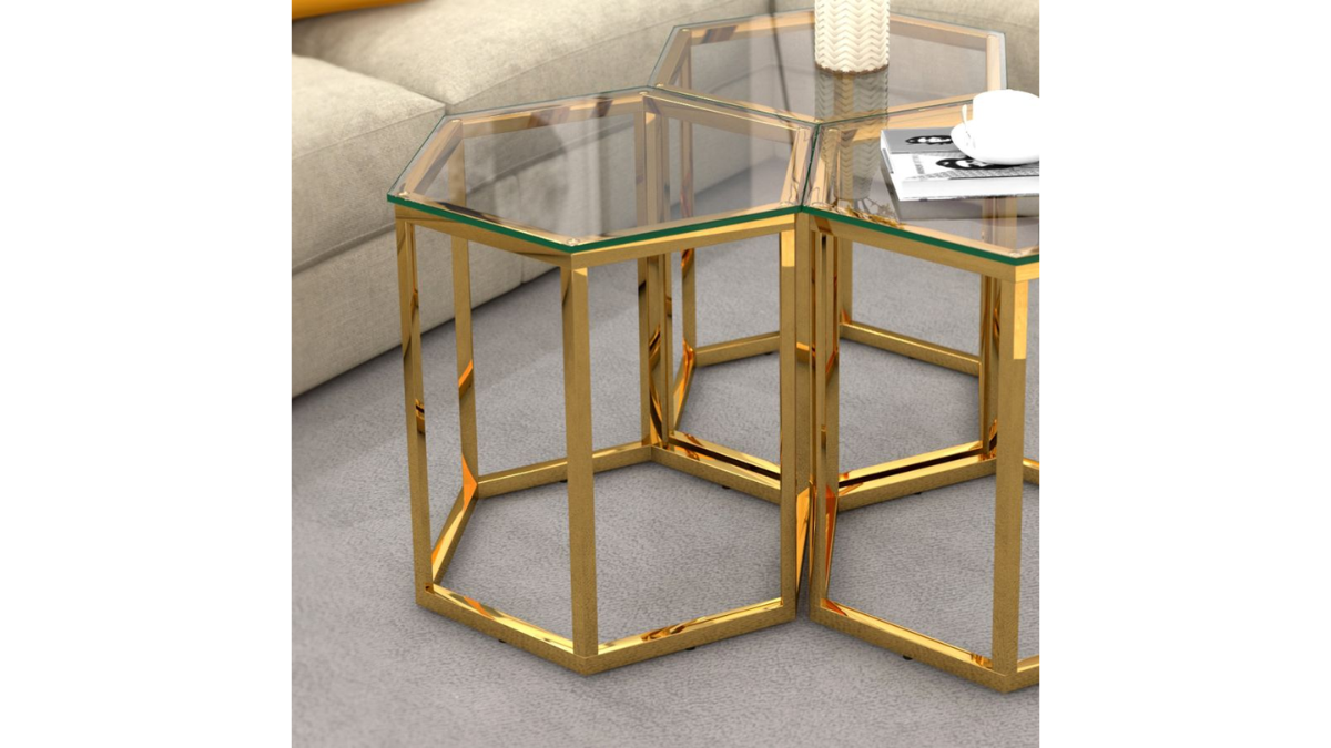 FLEUR END TABLE (SET OF 3 & 4)