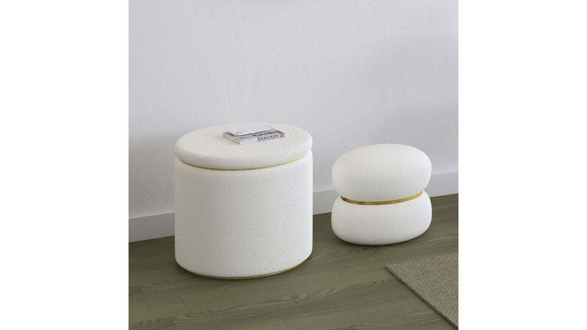 CECILY ROUND STORAGE OTTOMAN (SET OF 2)