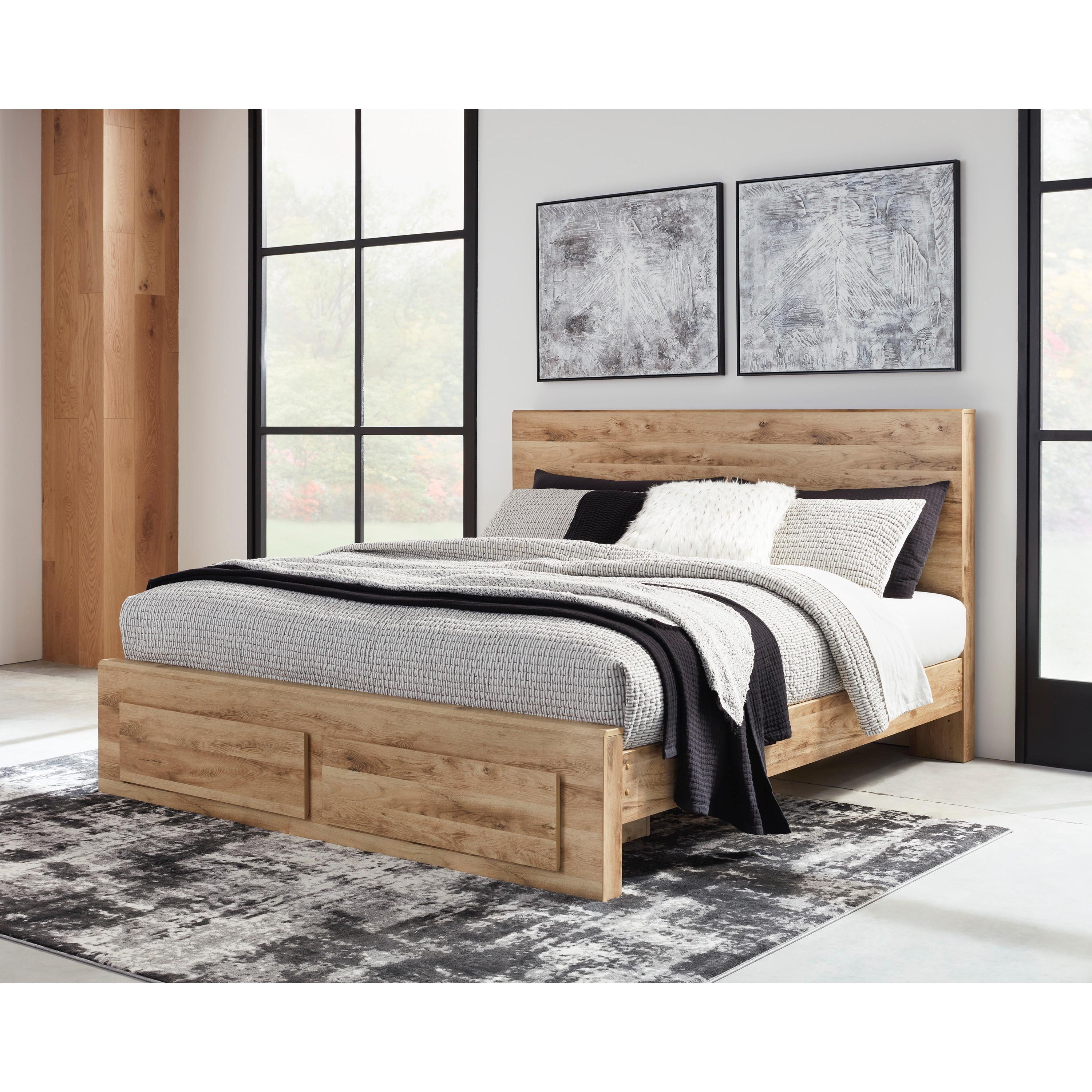  Signature Design by Ashley Hyanna B1050B18 5 pc King Platform Storage Bedroom Set IMAGE 2