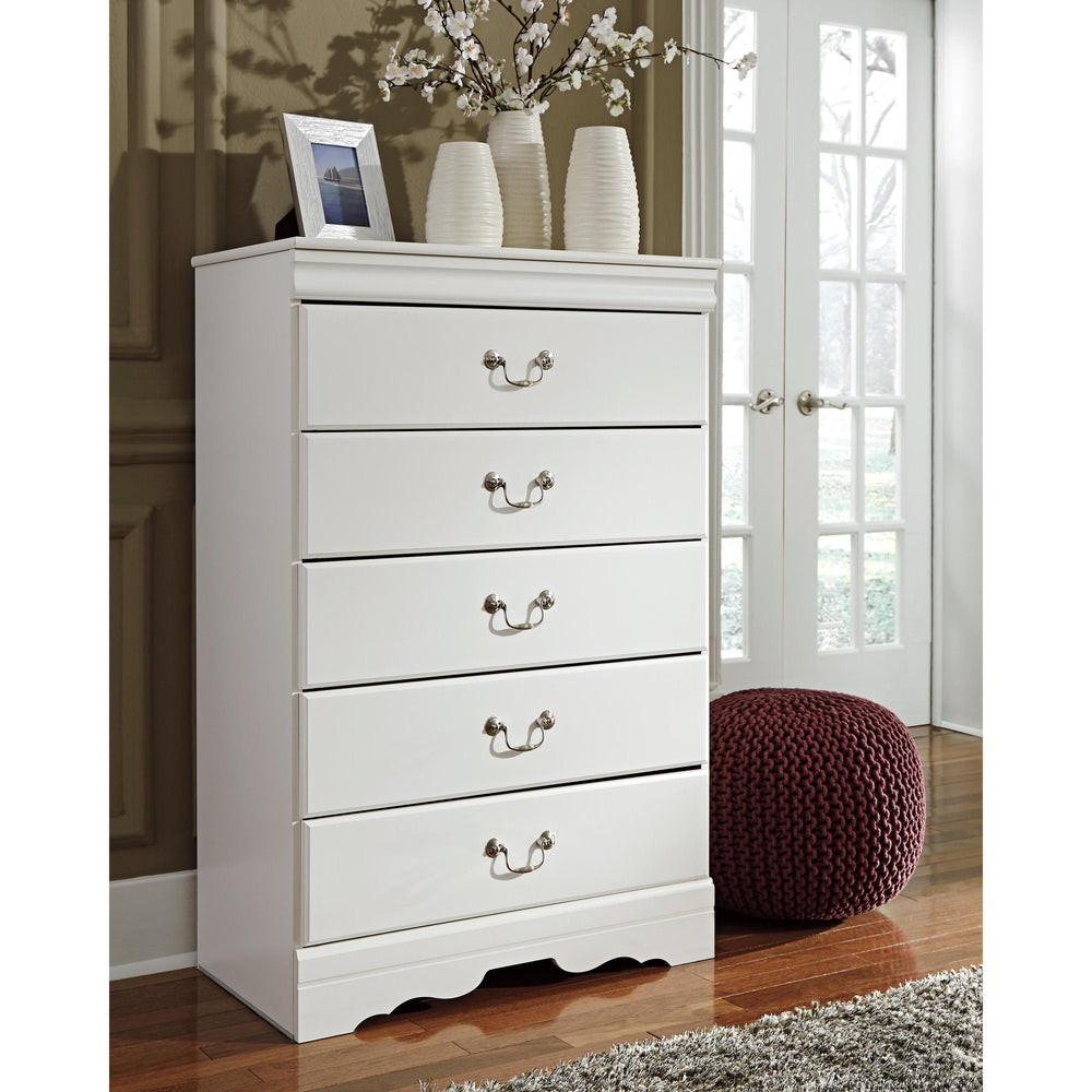  Signature Design by Ashley Anarasia B129B12 5 pc Queen Sleigh Bedroom Set IMAGE 3
