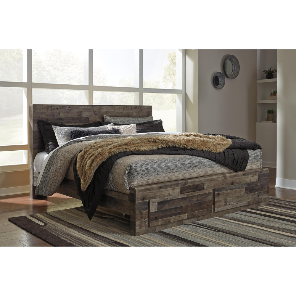 Benchcraft Derekson B200B41 6 pc King Panel Storage Bedroom Set IMAGE 2