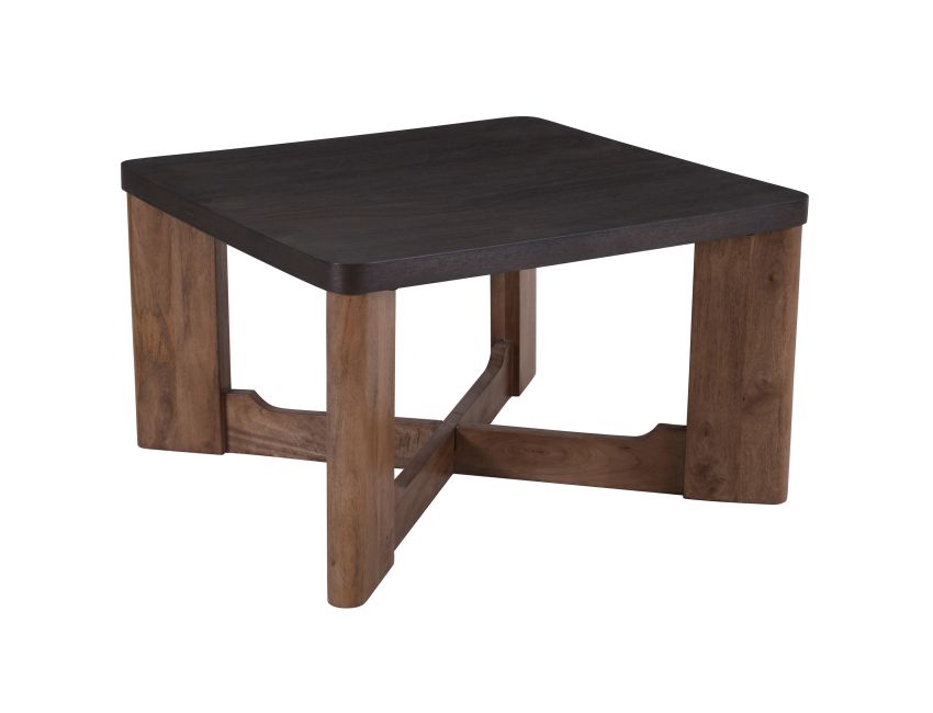 Merano Square Coffee Table in Mocha and Walnut