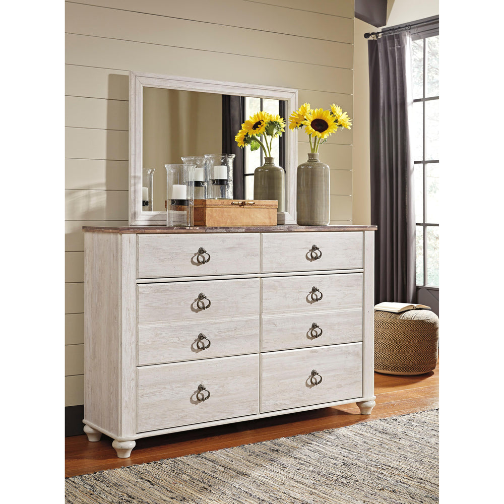  Signature Design by Ashley Willowton B267B35 7 pc Queen Panel Bedroom Set IMAGE 3