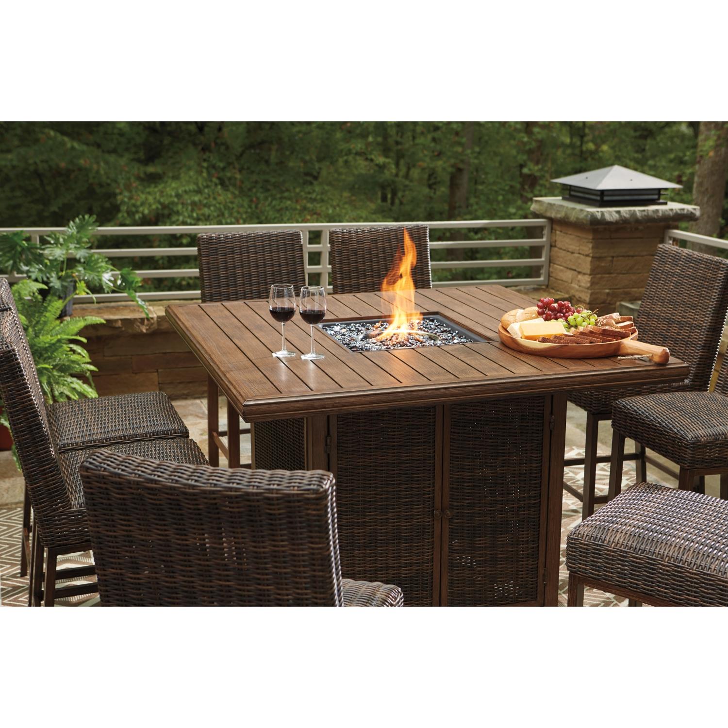  Signature Design by Ashley Paradise Trail P750P6 9-piece Outdoor Dining Set IMAGE 7