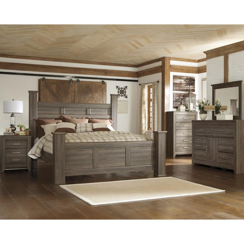  Signature Design by Ashley Juararo B251B27 7 pc King Poster Bedroom Set IMAGE 1