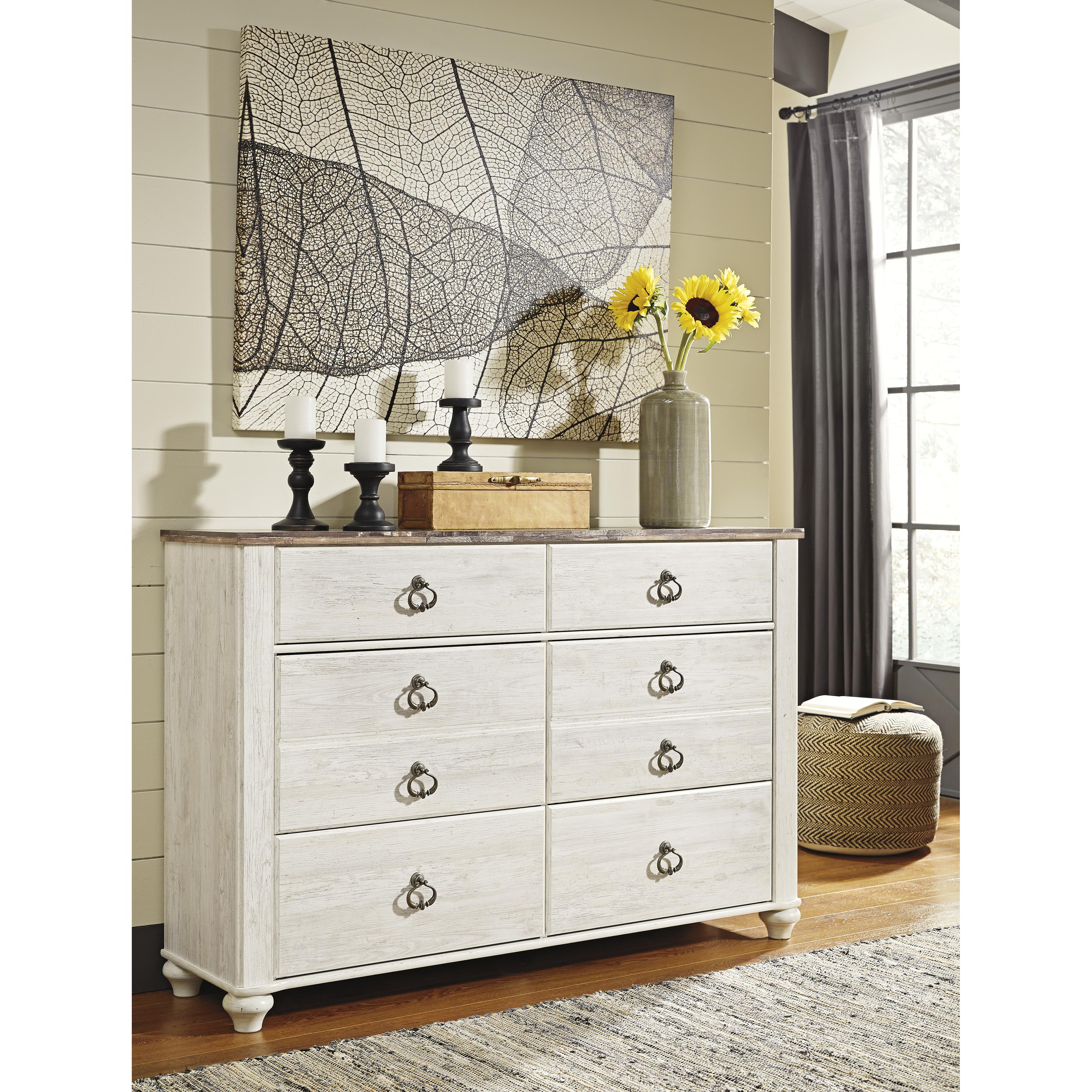  Signature Design by Ashley Willowton 6-Drawer Dresser B267-31 IMAGE 5
