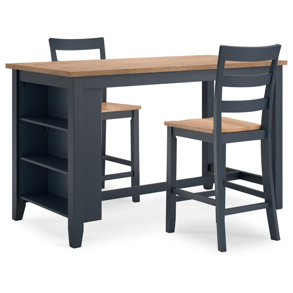  Signature Design by Ashley Gesthaven D399D3 3 pc Counter Height Dining Set IMAGE 1