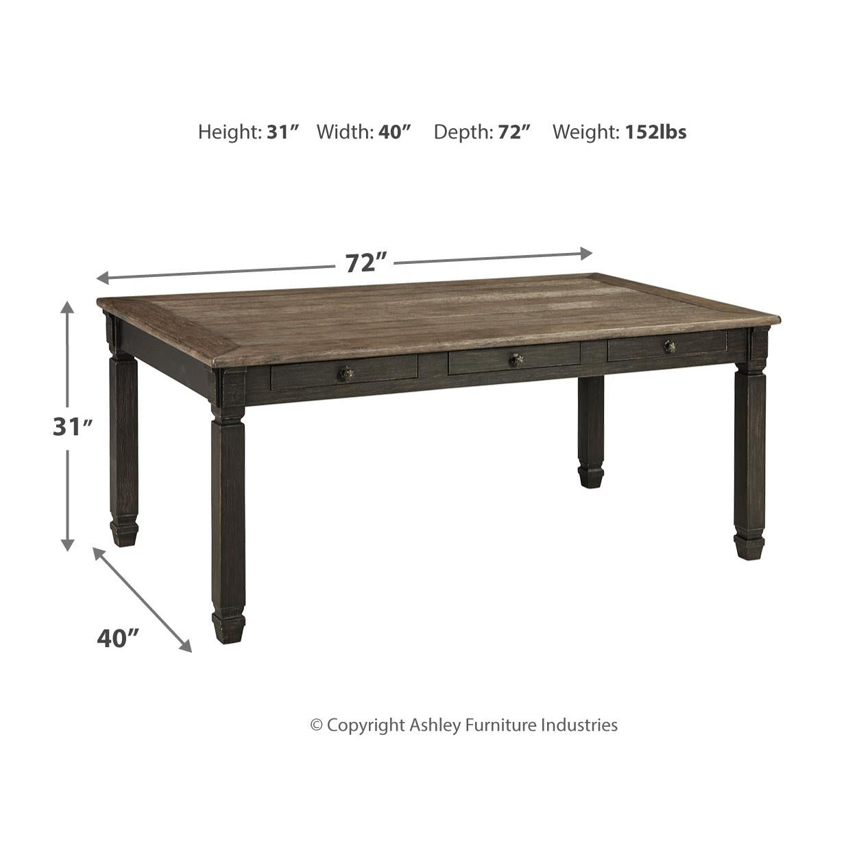  Signature Design by Ashley Tyler Creek D736D12 5 pc Dining Set IMAGE 7