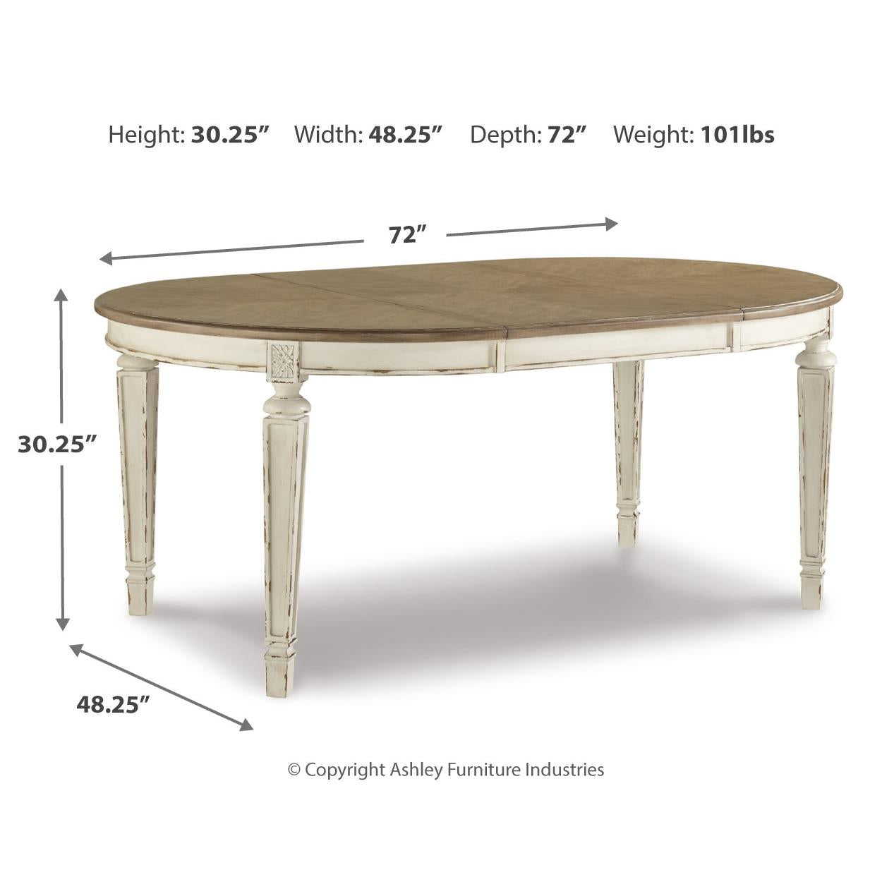  Signature Design by Ashley Realyn D743D15 9 pc Dining Set IMAGE 6