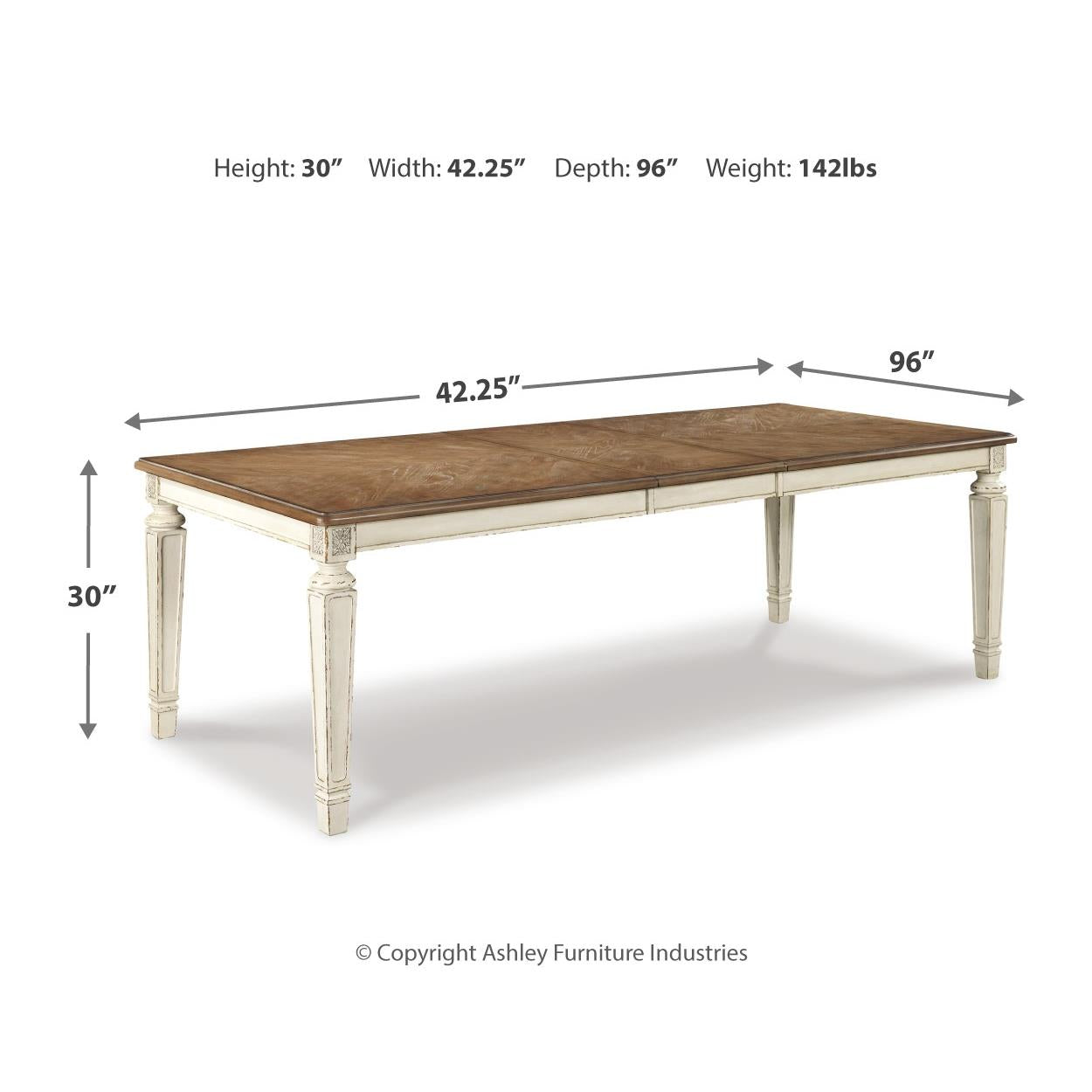  Signature Design by Ashley Realyn D743D5 9 pc Dining Set IMAGE 5
